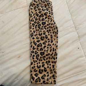 Cheetah print pants